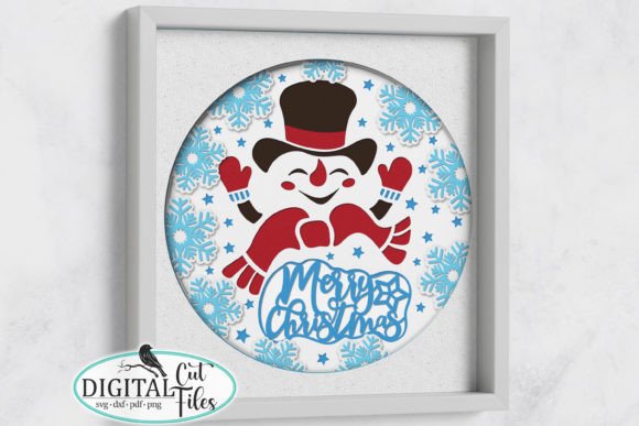 3D Snowman Shadow Box SVG Papercut Review