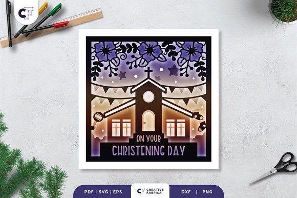 Christening Church 3D SVG: A Baby-Themed Design Gem for Emotional Branding
