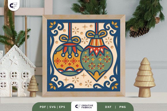 Christmas Bauble 3D SVG for Crafters & Etsy Sellers