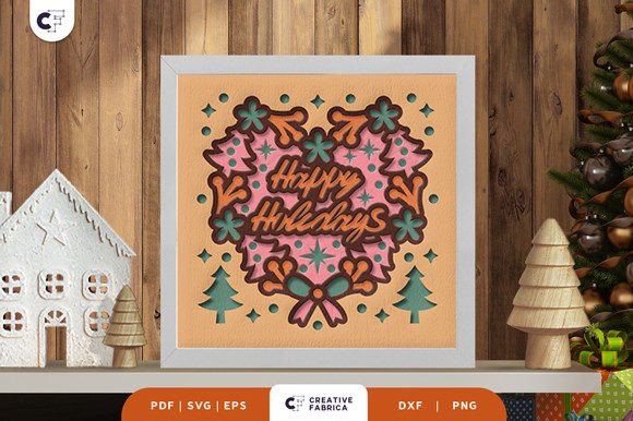 Christmas Wreath 3D SVG: A Festive Design Asset for Branding and Marketing
