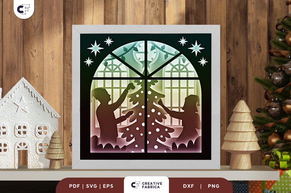 Decorating Christmas Tree 3D Shadow Box Review