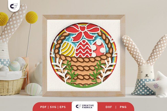 Easter Egg Basket 3D SVG Shadow Box: A Visual Upgrade for Seasonal Content
