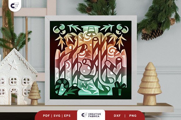 Holly Christmas Candy 3D SVG Brings Holiday Cheer to Christmas Design Projects