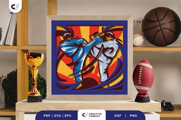 Judo 3D Shadow Box – Lifestyle Craft SVG for Digital Sellers