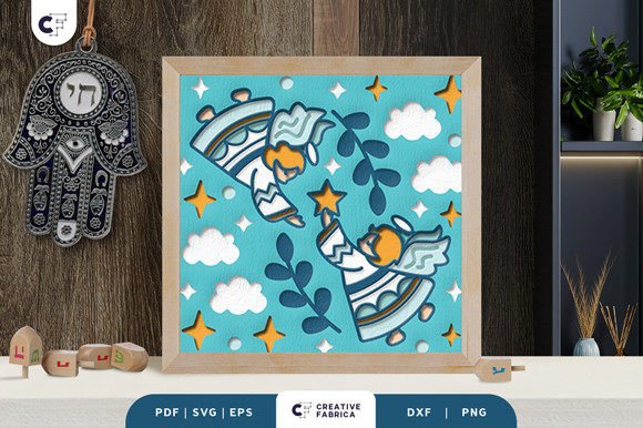Little Angels 3D Shadow Box: A Designer’s Take on This Easter 3D SVG Asset