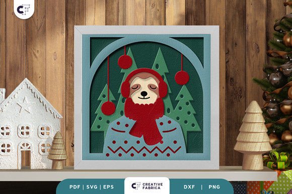 Retro Christmas Sloth 3D Shadow Box: A Designer’s Real-World Review