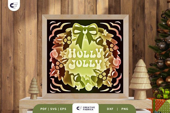 Retro Christmas Wreath 3D Shadow Box Review for Real Embroidery Projects