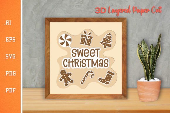 Sweet Christmas - 3D SVG Paper Cut 6