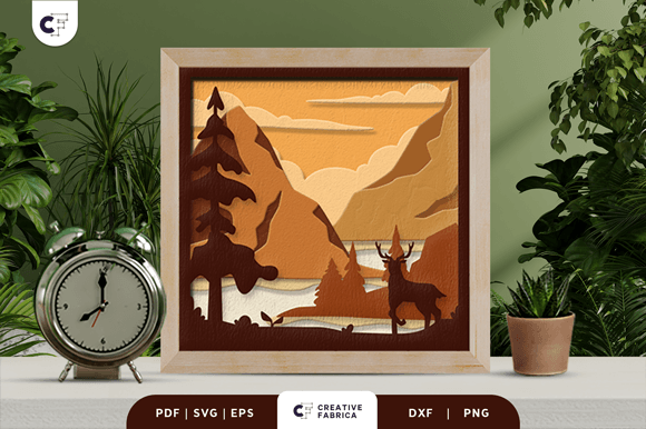 Wild Deer in the Forest 3D Shadow Box: A Practical Review for Digital Sellers